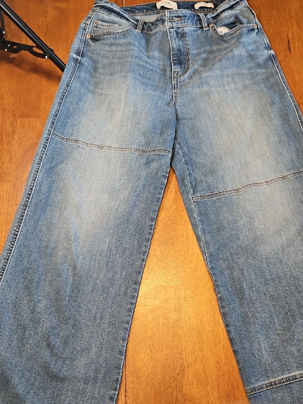 Logo By Lori Goldstein Wide Leg Light Blue Jeans Size 6